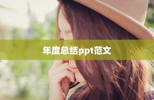 年度总结ppt范文