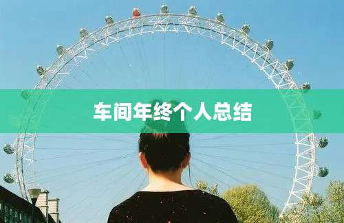 车间年终个人总结