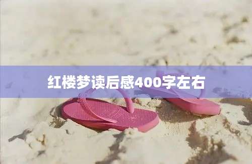 红楼梦读后感400字左右