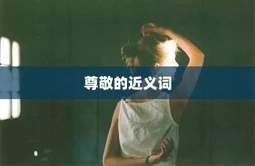 尊敬的近义词