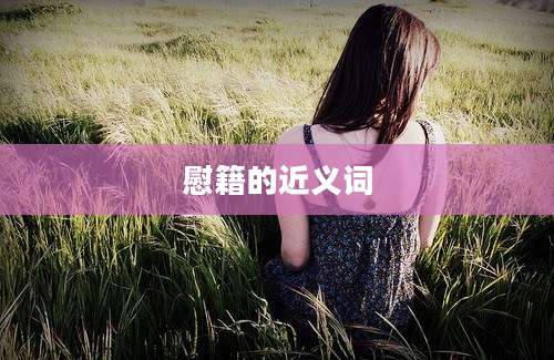 慰籍的近义词