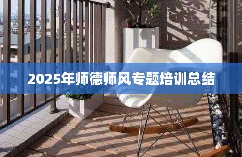 2025年师德师风专题培训总结