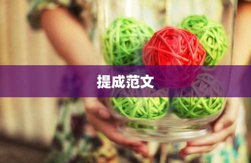 提成范文