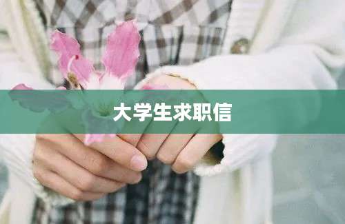 大学生求职信