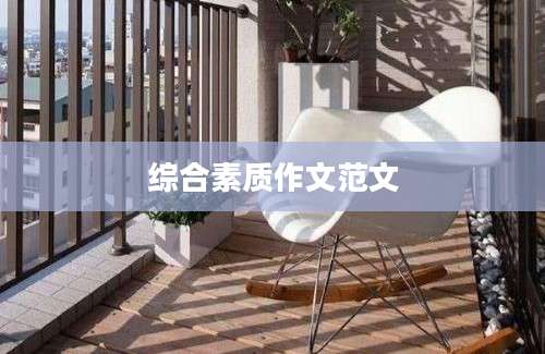 综合素质作文范文