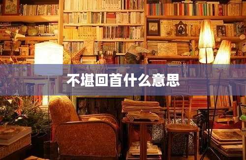 不堪回首什么意思
