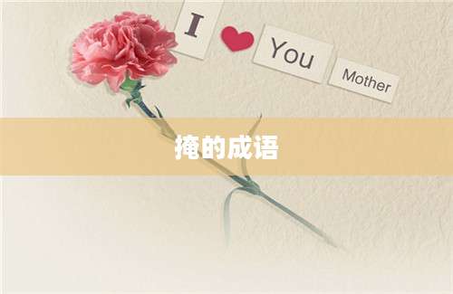 掩的成语