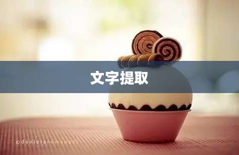 文字提取