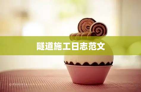 隧道施工日志范文