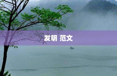 发明 范文