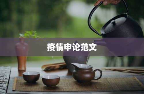 疫情申论范文