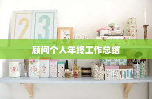 顾问个人年终工作总结