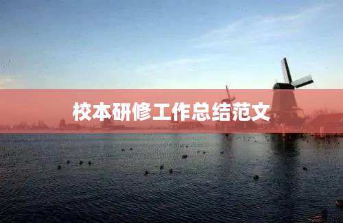 校本研修工作总结范文