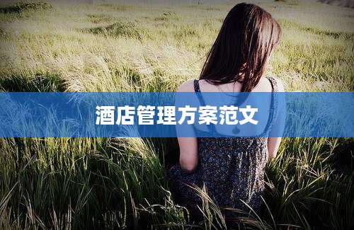 酒店管理方案范文