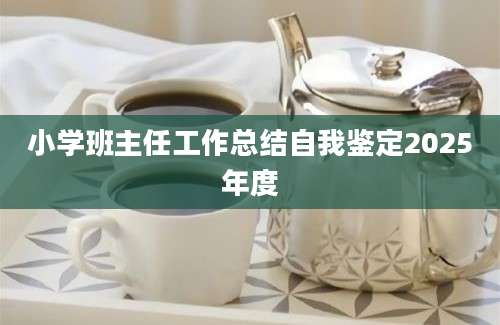小学班主任工作总结自我鉴定2025年度