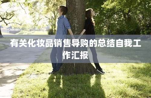有关化妆品销售导购的总结自我工作汇报