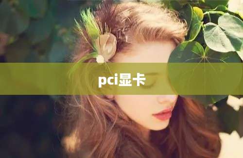 pci显卡