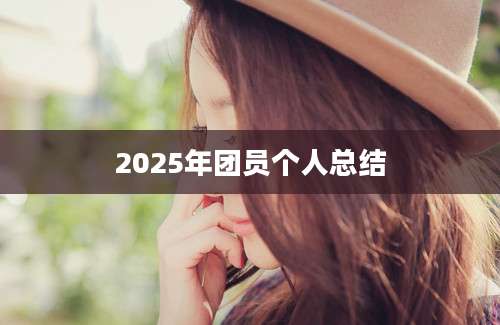 2025年团员个人总结