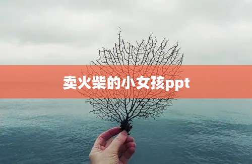 卖火柴的小女孩ppt