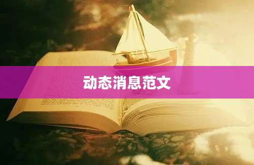 动态消息范文