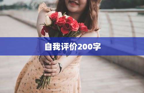 自我评价200字