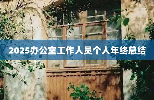 2025办公室工作人员个人年终总结