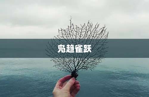 凫趋雀跃