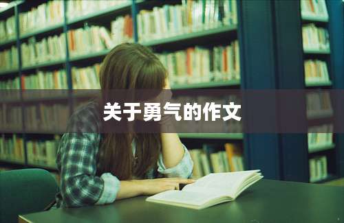 关于勇气的作文