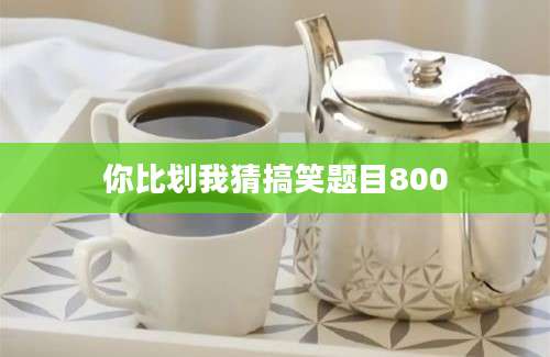 你比划我猜搞笑题目800