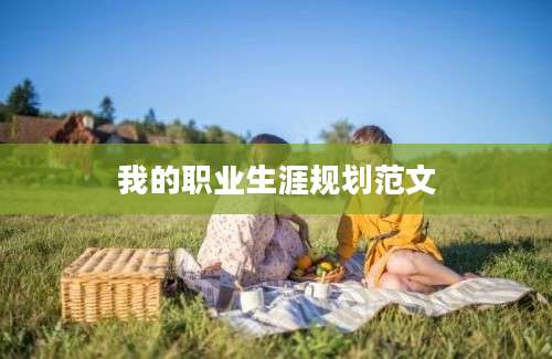 我的职业生涯规划范文