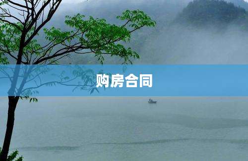 购房合同