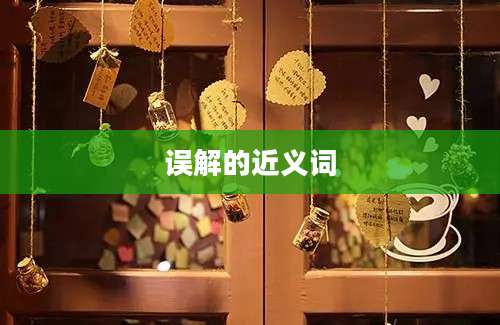误解的近义词