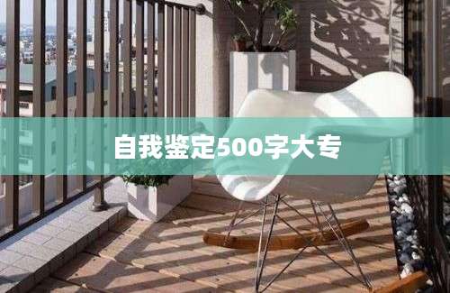 自我鉴定500字大专