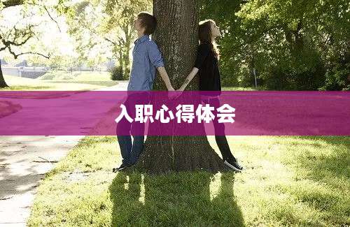 入职心得体会