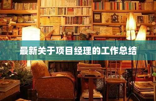 最新关于项目经理的工作总结