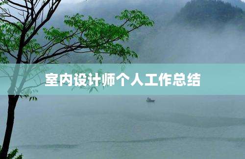 室内设计师个人工作总结