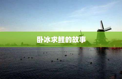 卧冰求鲤的故事