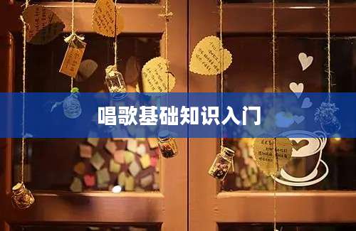 唱歌基础知识入门