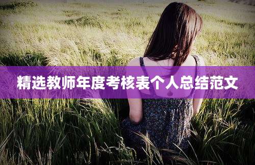 精选教师年度考核表个人总结范文