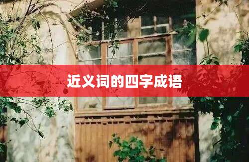 近义词的四字成语