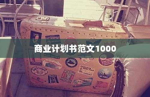 商业计划书范文1000