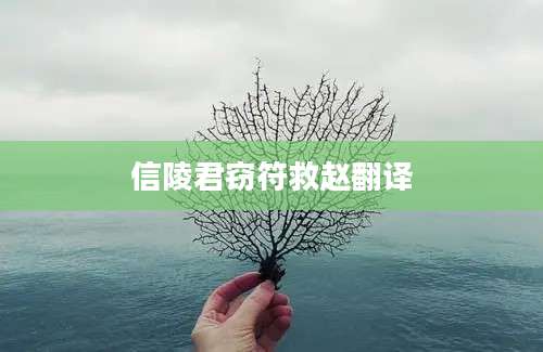 信陵君窃符救赵翻译