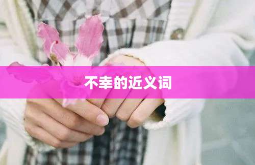 不幸的近义词