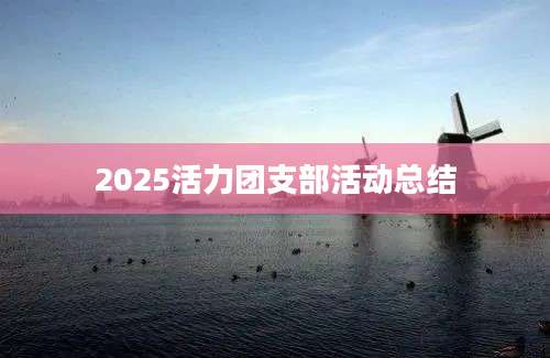 2025活力团支部活动总结