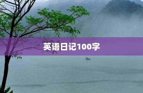 英语日记100字