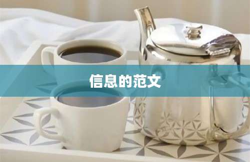 信息的范文