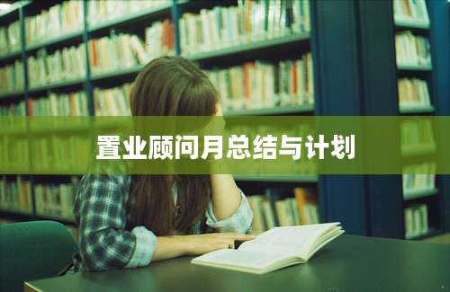 置业顾问月总结与计划