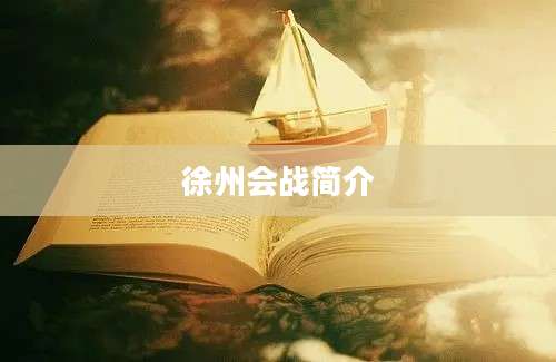 徐州会战简介