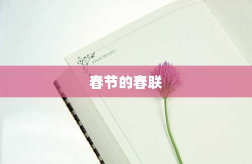 春节的春联