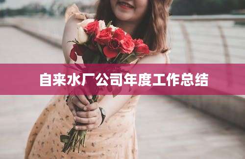 自来水厂公司年度工作总结